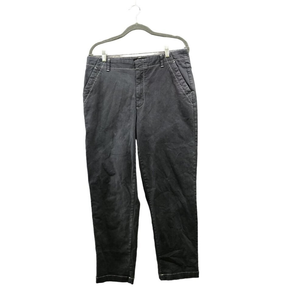Banana Republic Slim Fit Authentic Chino Pants Womens Size 12 Cropped Gray